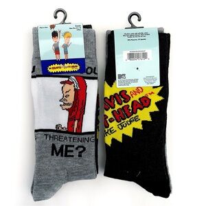 Beavis and Butt-Head Butthead Crew Socks Mens Womens MTV 90s Cartoon Retro Gift